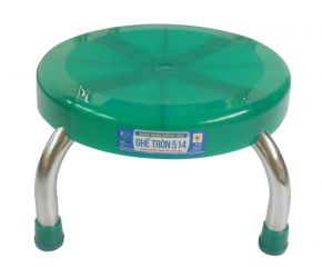 Ghế tròn chân inox 514