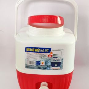 Bình giữ nhiệt có vòi 6,5 lít vuông DT0462